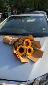 Golden Glow Flower Bouquet