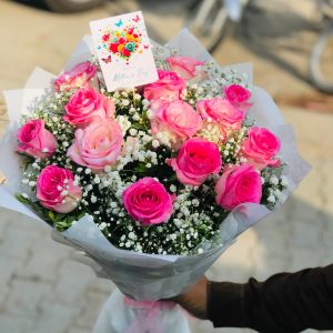 pink rose flower bouquet