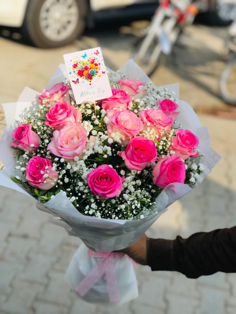 pink rose bouquet