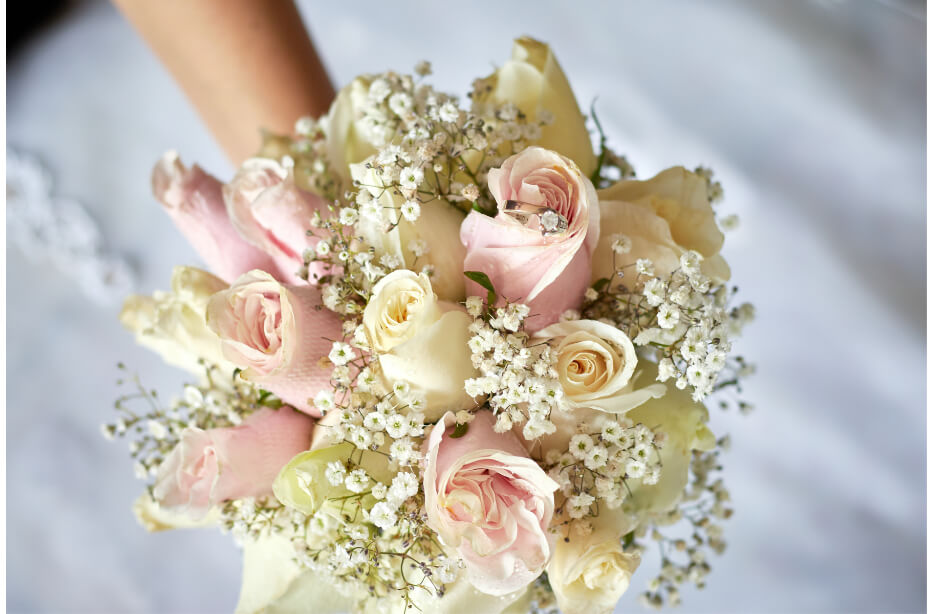 Romantic Blush Blossom Bouquet
