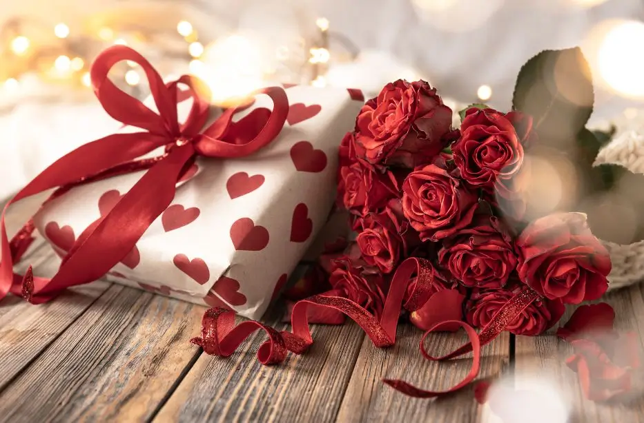 Flower bouquet for Valentines day