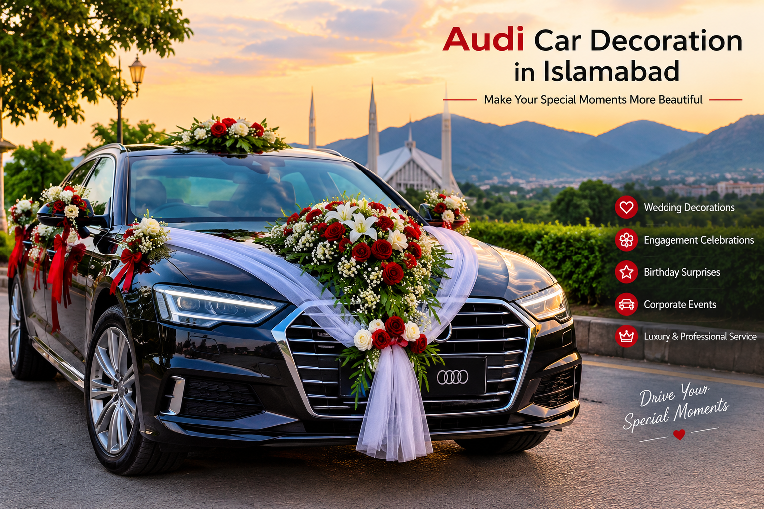 Audi Car Decoration in Islamabad