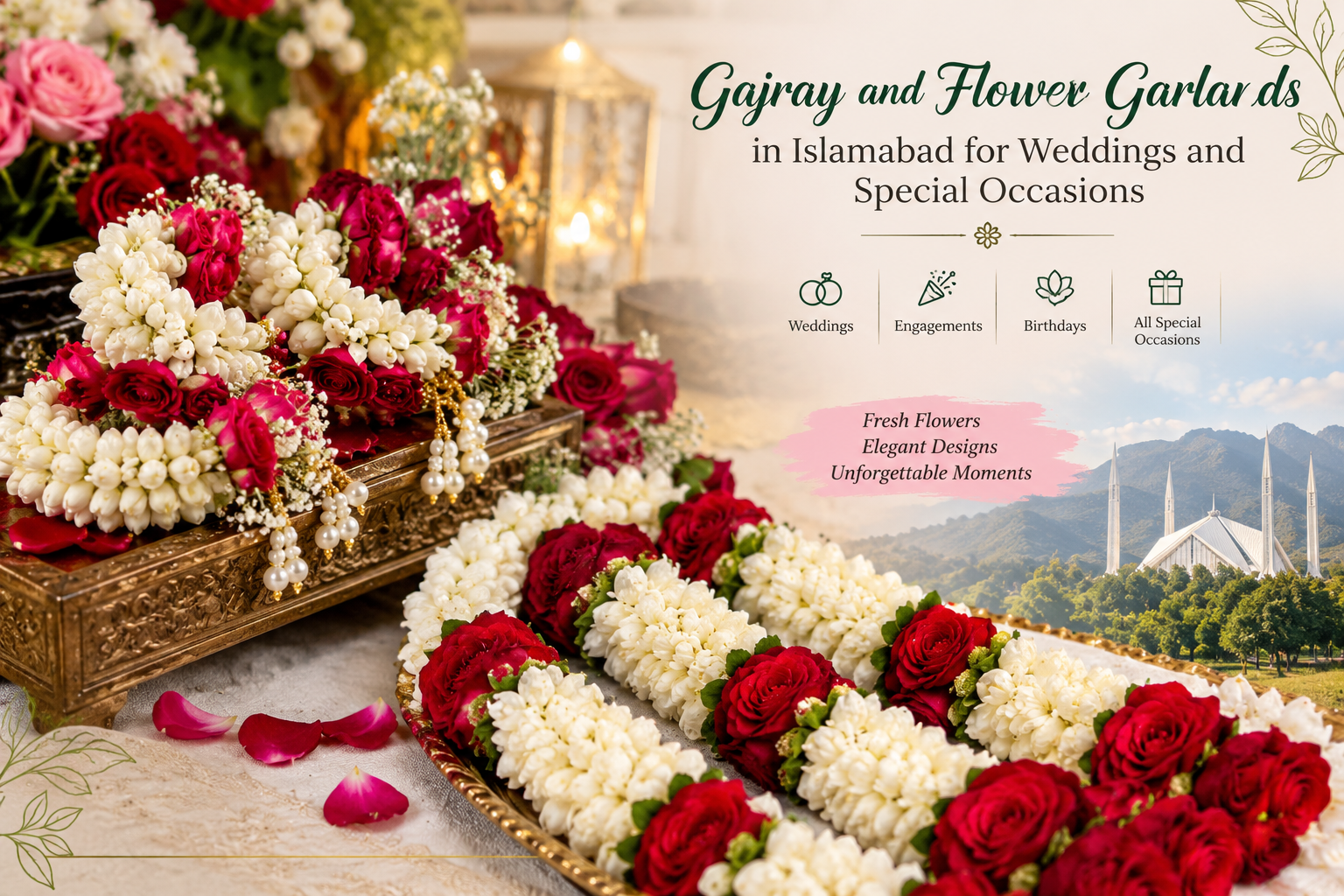 Gajray and Flower Garlands in Islamabad